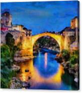 Mostar Bridge, Bosnia Herzegovina Canvas Print