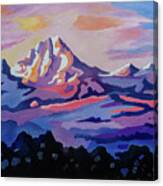 Mount Kenya At Dawn Canvas Print