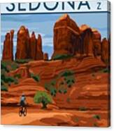 Mountain Biking Slim Shady Trail, Sedona, Arizona Poster