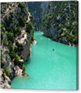 Mouth Of The Verdon River Canvas Print