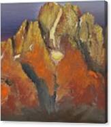 Mt. Moran Morning Portrait Canvas Print