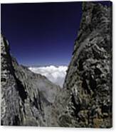 Mt Olympus In Clouds - Home Of The Gods Canvas Print