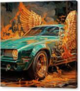 Muscle Car 1343 Pontiac Firebird Supercar Canvas Print