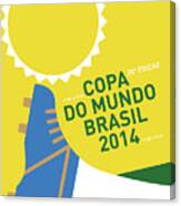 My 2014 World Cup Soccer Brazil - Rio Minimal Poster Canvas Print