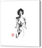 Naked Geisha Canvas Print