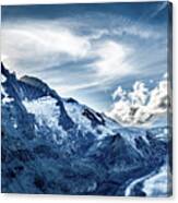 National Park Hohe Tauern With Grossglockner The Highest Mountain Peak Of Austria And The Alps Canvas Print