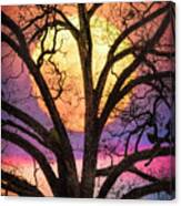 Nature In Stained Glass Canvas Print