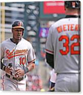 Nelson Cruz And Adam Jones Canvas Print