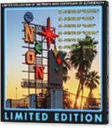 Neon Museum Limited Edition Gallery Button Canvas Print