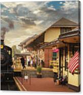 New Hope Railroad Steam Locomotive No 40 Canvas Print