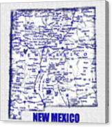 New Mexico Blue Print Work A Canvas Print