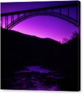 New River Gorge Bridge After Sunset Canvas Print
