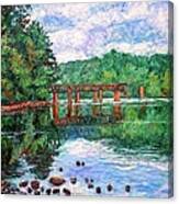 New River Trestle Canvas Print