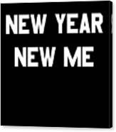 New Year New Me Fitness Goals Canvas Print