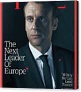 Next Leader Of Europe - Emmanuel Macron Canvas Print