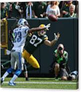 Nfl: Sep 25 Lions At Packers Canvas Print