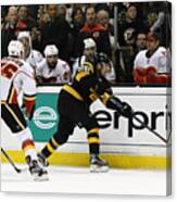Nhl: Nov 25 Flames At Bruins Canvas Print