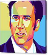 Nicolas Cage Portrait Canvas Print