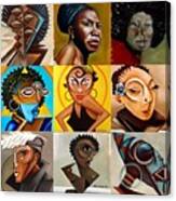 Nine Women Canvas Print