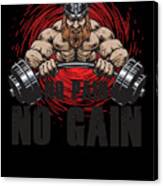 No Pain No Gain Motivation Gym Health Fitness Digital Art by Thomas ...