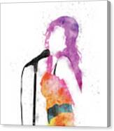No133 My Amy Winehouse Watercolor Music Poster Canvas Print