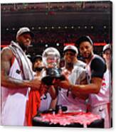 Norman Powell, Kawhi Leonard, And Kyle Lowry Canvas Print