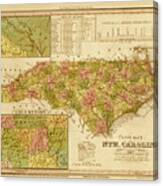 North Carolina 1844 Canvas Print
