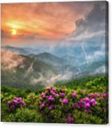 North Carolina Blue Ridge Parkway Spring Appalachian Mountains Nc Canvas Print