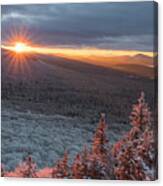North Sugarloaf Winter Sunset Canvas Print