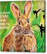 Not Every Bunny Was Kung Fu Fighting Canvas Print