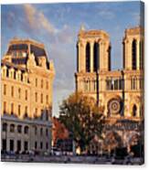 Notre Dame Cathedral Evening Time - Paris Canvas Print