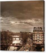 Notre Dame Panorama Canvas Print