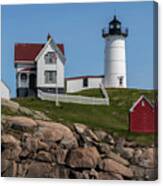 Nubble Lighthouse I Color Canvas Print