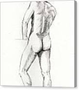 Nude Figure Model Canvas Print