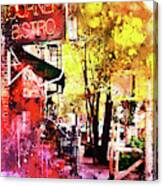 Nyc Watercolor Collection - Greenwich Village Canvas Print