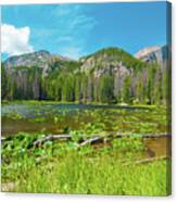 Nymph Lake, Rocky Mountain National Park, Colorado, Usa, North America Canvas Print