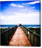 Ocean Boardwalk 1 Canvas Print