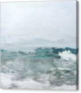 Ocean Swell- Coastal Art By Linda Woods Canvas Print