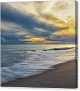 October Sunset At Atlantic Beach North Carolina Canvas Print