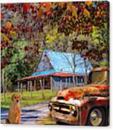 Ol' Country Rust In Square Canvas Print