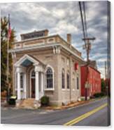 Old Bank Of Poolesville Canvas Print