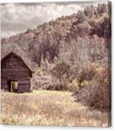 Old Barn Along The Countryside Roads Canvas Print