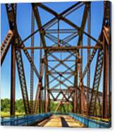Old Chain Of Rocks Bridge - Route 66 - At The Bend Canvas Print
