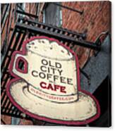 Old City Coffee Cafe Canvas Print