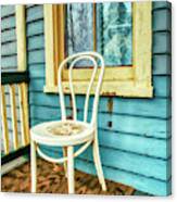 Old Porch In Autumn Canvas Print