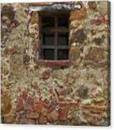 Old Stone And Brick Wall With Window Canvas Print