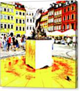 Old Town Square In Warsaw, Poland Canvas Print