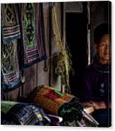 Old Vietnamese Of Lao Chai Canvas Print