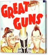 Oliver Hardy And Stan Laurel In Great Guns -1941-, Directed By Monty Banks. Canvas Print