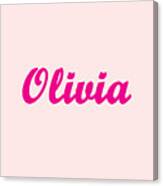 Olivia 3 Canvas Print